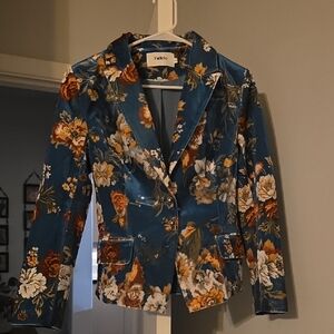 Floral Blue Blazer by